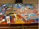 Mosaic created by school children