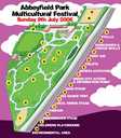 Abbeyfield Park Festival map 2006